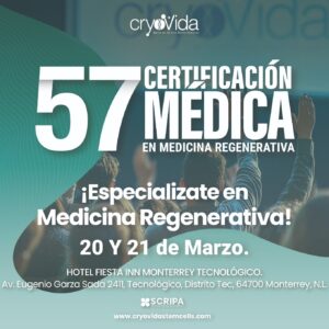 57º certificación médica en medicina regenerativa